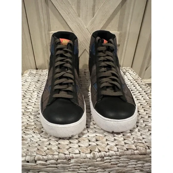 EUC Nike Blazer Black Super Blazer High Premium 316382-002 Rare 2007 Size 9 - Picture 3 of 9